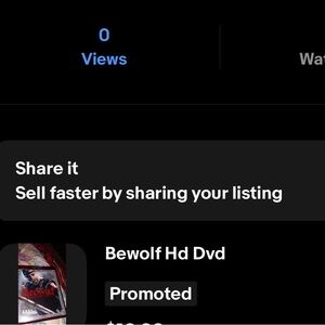 BEWOLF HD DVD - Red and Black Cover